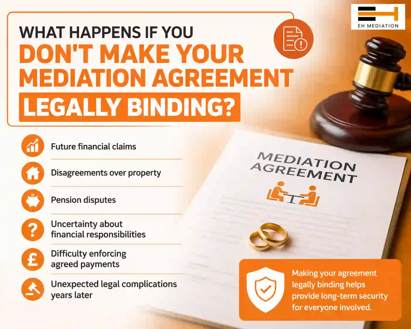 What Happens If You Don't Make Your Mediation Agreement Legally Binding Bodmin?